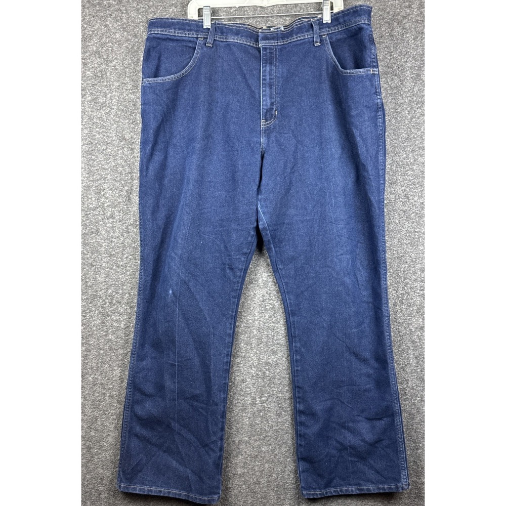 Basic Editions Mens Denim Blue Jeans Size 44x32 Dark Wash
